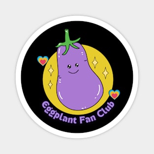 Eggplant Fan Club Cute Magnet